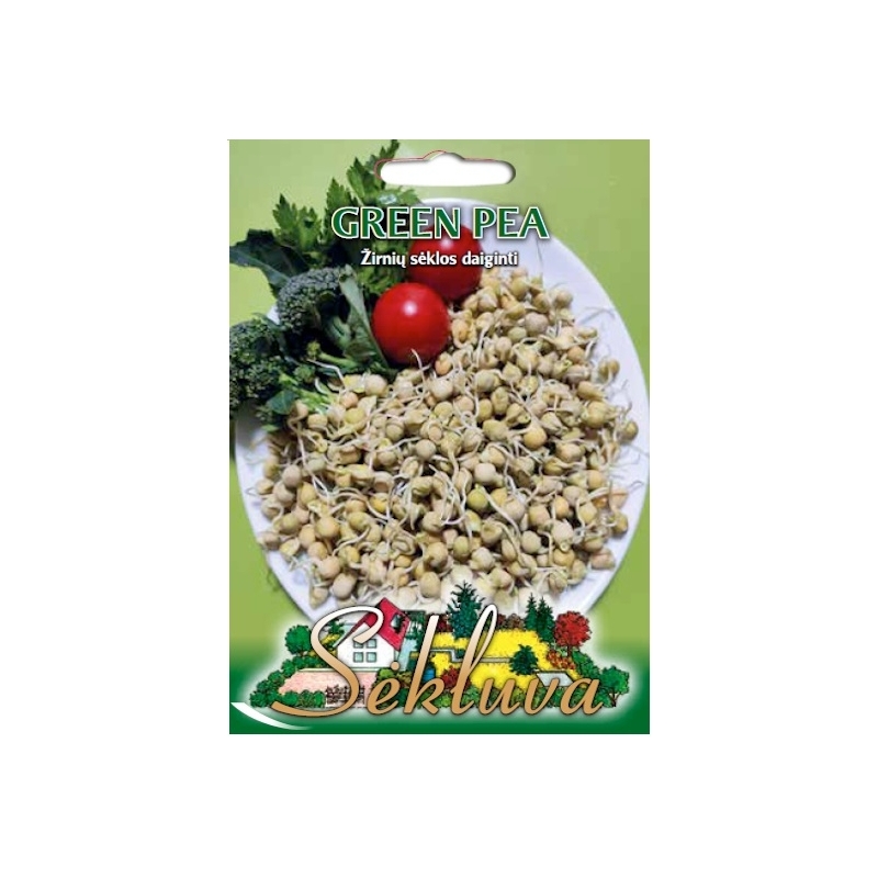 ŽIRNIŲ SĖKLOS DAIGINTI GREEN PEA 40g ŽIRNIŲ SĖKLOS DAIGINTI GREEN PEA 40g