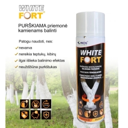 Purškiama medžių kamienų baltinimo priemonė White Fort 500 ml