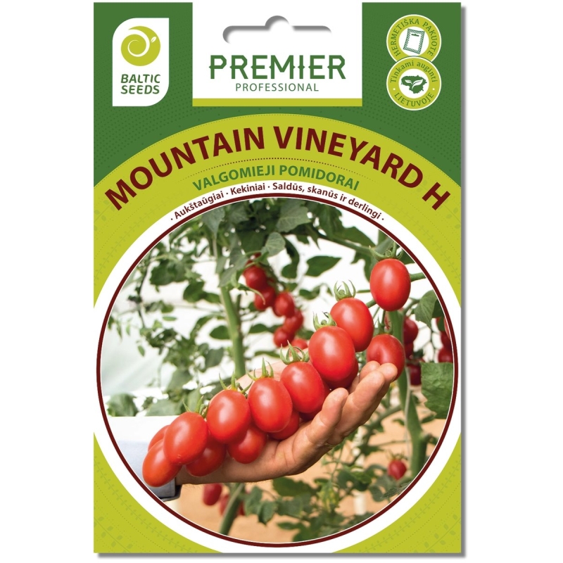 Pomidorai MOUNTAIN VINEYARD H (F1), 8 sėklos