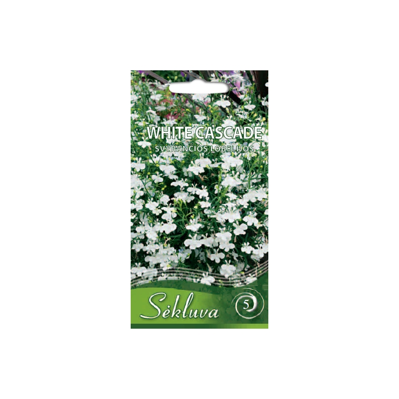 Svyrančios paprastosios lobelijos White Cascade  0,1gr