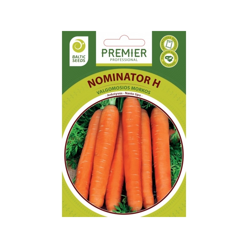 Morkos NOMINATOR H, 600 sėklų Morkos NOMINATOR H, 600 sėklų