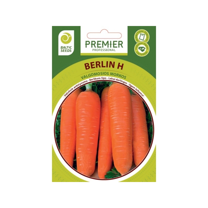 Morkos BERLIN H, 600 sėklų Morkos BERLIN H, 600 sėklų