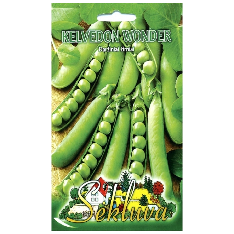 RAUKŠLĖTIEJI ŽIRNIAI KELVEDON WONDER 60 gr. RAUKŠLĖTIEJI ŽIRNIAI KELVEDON WONDER 60 gr.