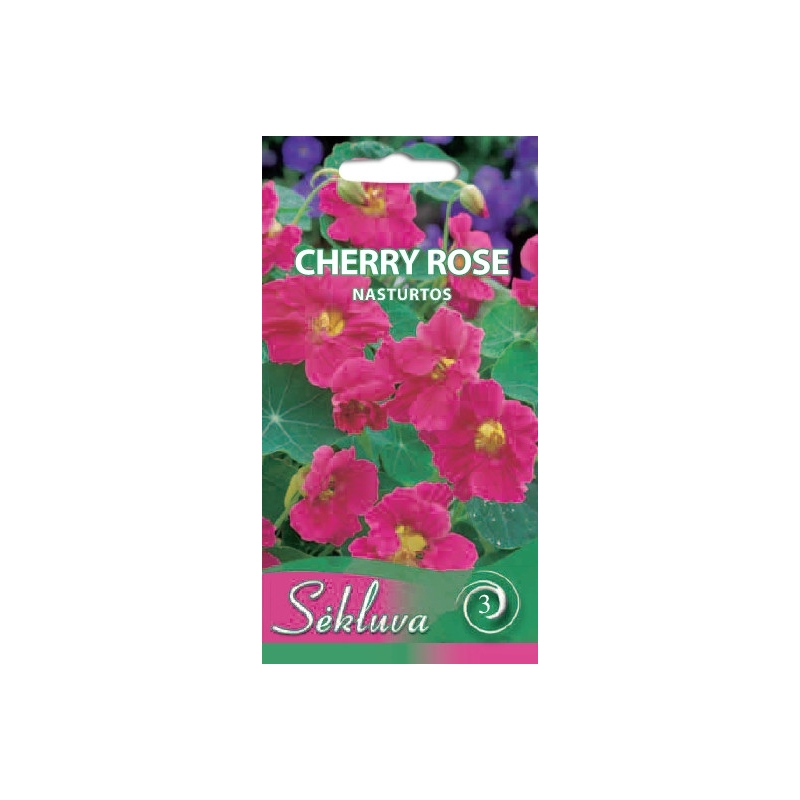NASTURTĖS CHERRY ROSE 2 gr. NASTURTĖS CHERRY ROSE 2 gr.