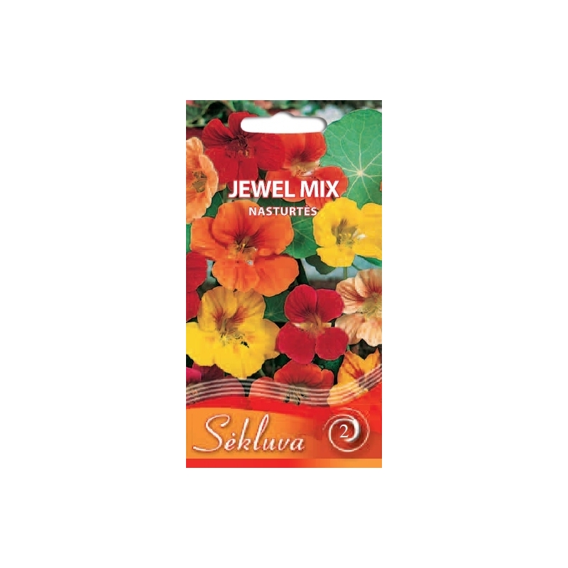 NASTURTĖS JEWEL MIX 3 gr. NASTURTĖS JEWEL MIX 3 gr.