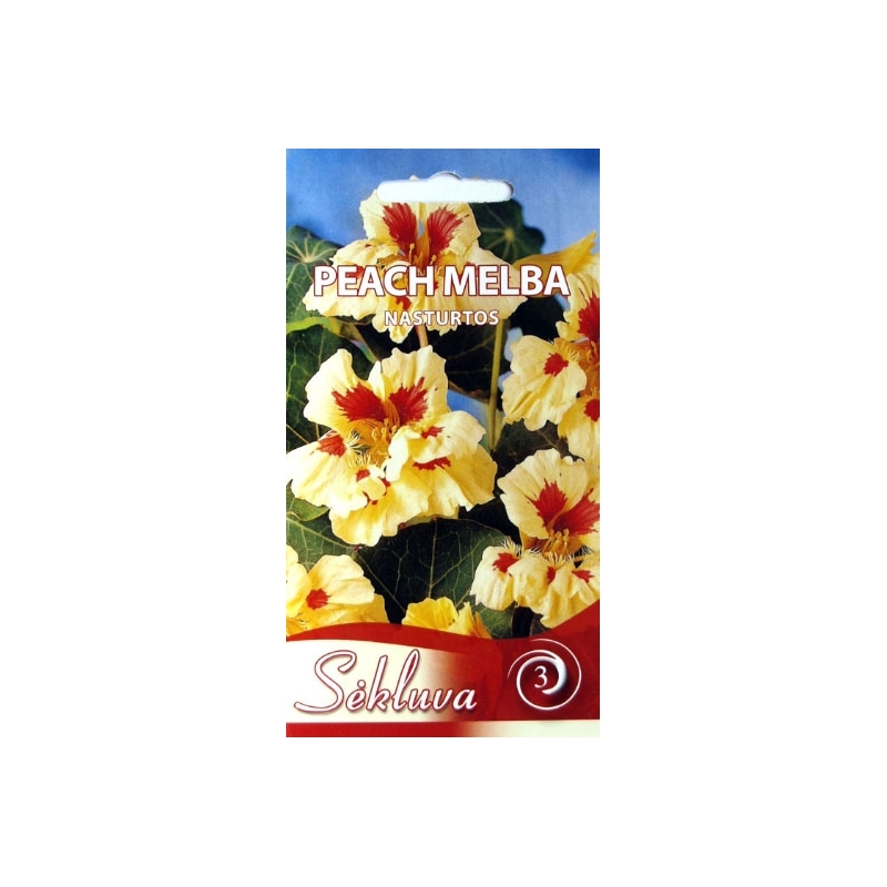 NASTURTĖS PEACH MELBA 3 gr. NASTURTĖS PEACH MELBA 3 gr.