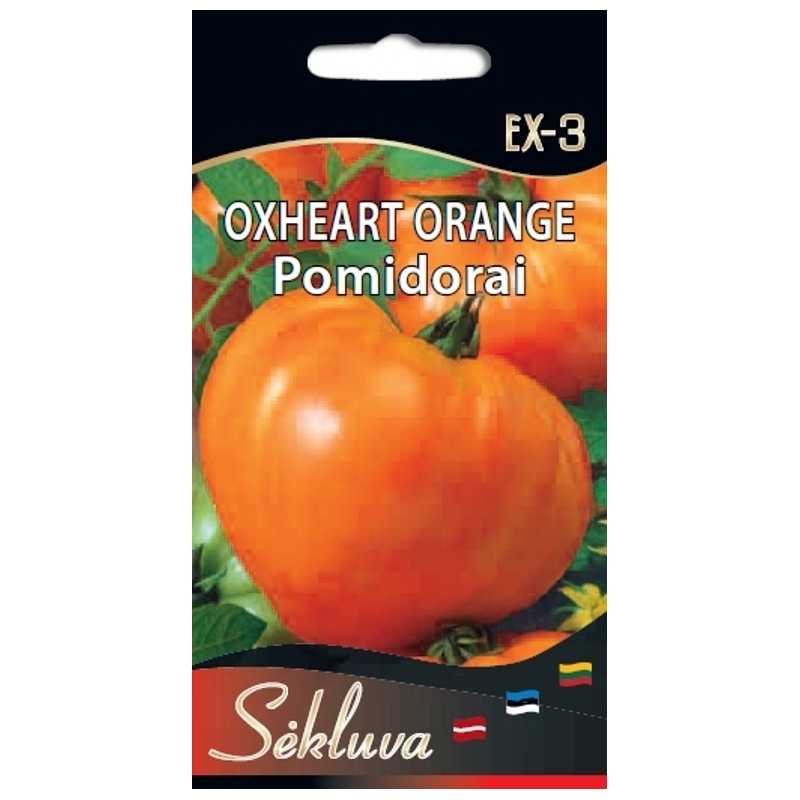Valgomieji pomidorai Oxheart orange 0,1 g. Valgomieji pomidorai Oxheart orange 0,1 g.