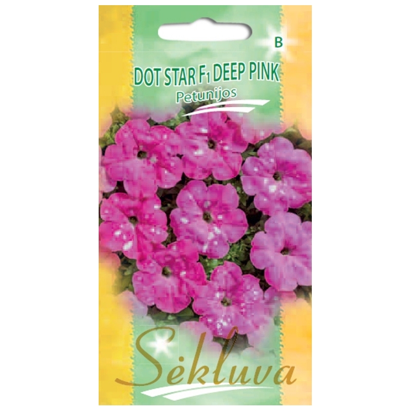DARŽELINĖS PETUNIJOS DOT STAR F1 DEEP PINK 10s DARŽELINĖS PETUNIJOS DOT STAR F1 DEEP PINK 10s